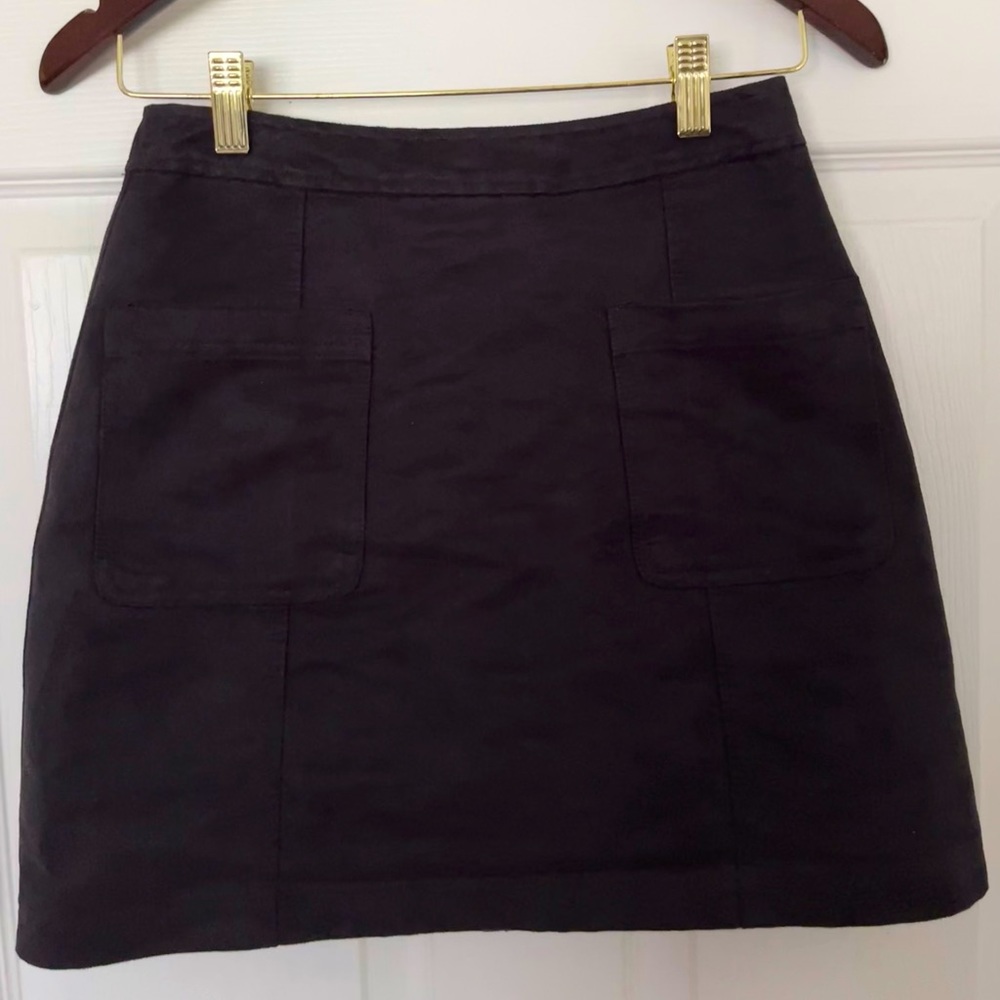 CUTE FAUX SUEDE MINI SKIRT, BLACK, SIZE 0